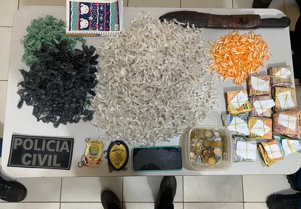 Polícia Civil apreende mais de 2 mil pedras de crack em Porto
