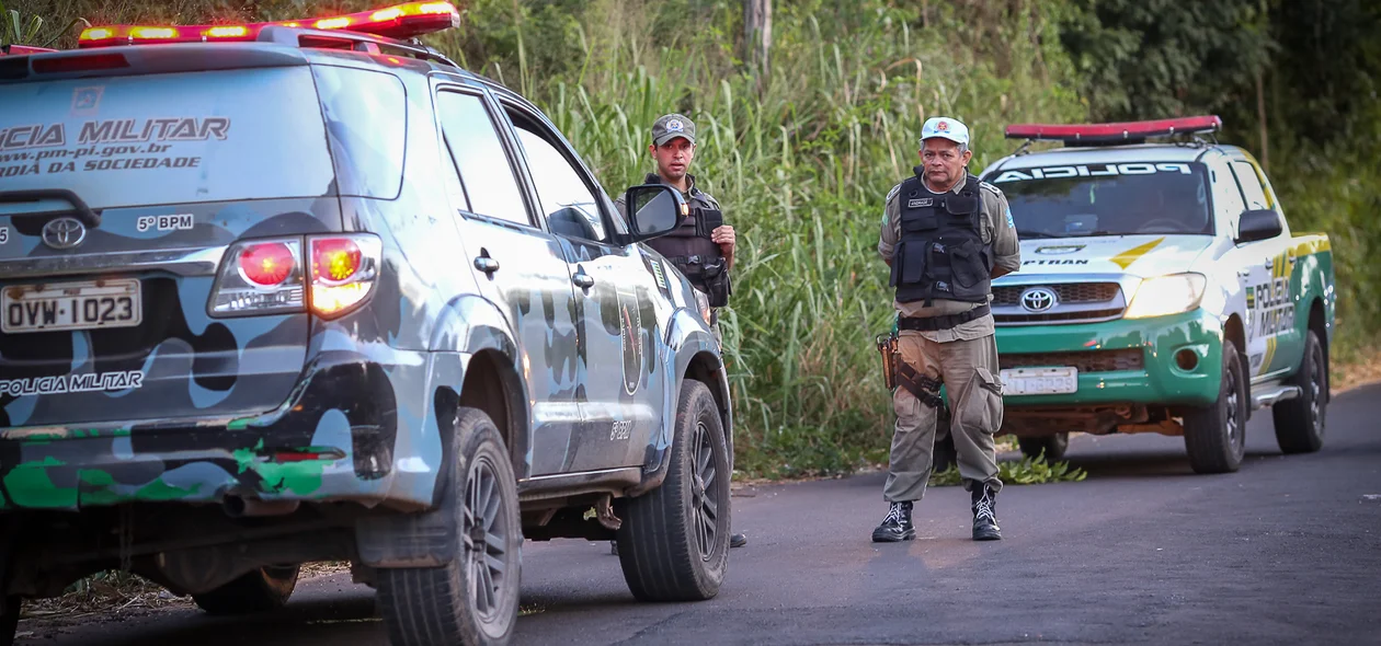 Polícia militar isolou a área