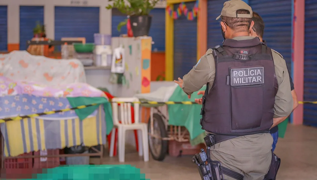 Polícia Militar isolou o local