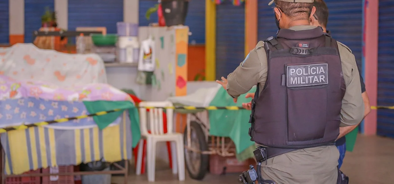 Polícia Militar isolou o local