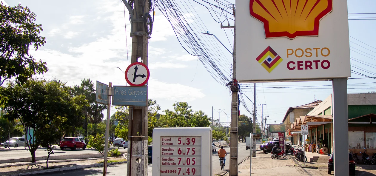 Preço da gasolina na zona Leste de Teresina