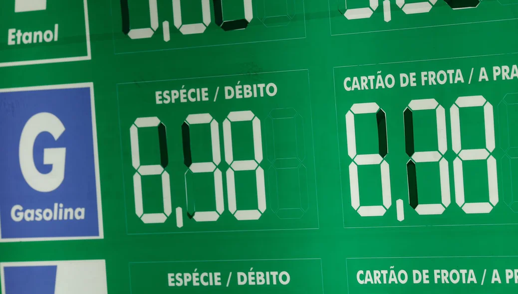 Preço do litro da gasolina comercializado em Teresina