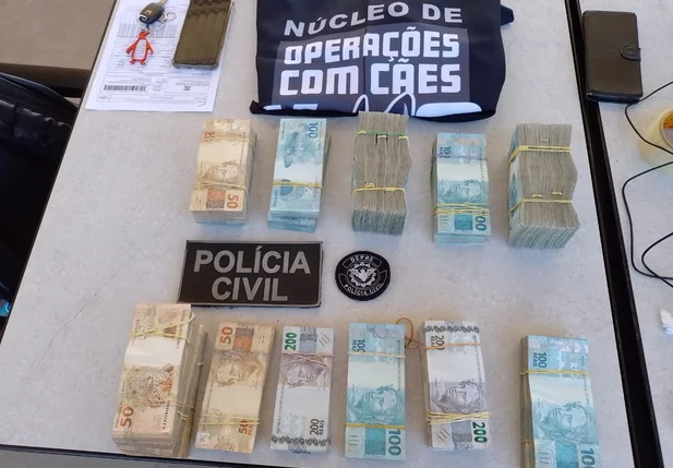 R$ 300 mil apreendidos pela DEPRE