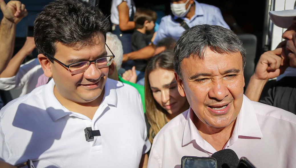 Rafael Fonteles e Wellington Dias chegam para homologação de candidaturas a governador e senador