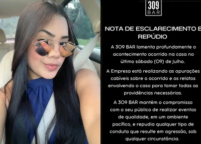 Sayrana Vasconcelos diz que sofreu agressão no 309 Bar