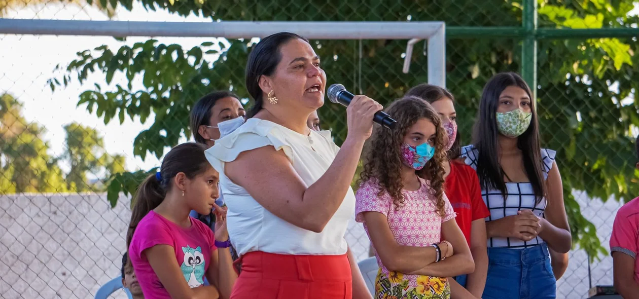 Secretaria de Assistência Social no evento de  Serviço de Convivência e Fortalecimento de Vínculos