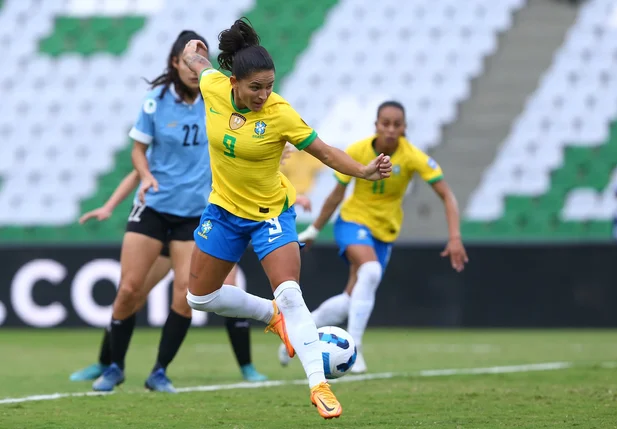 Seleção Brasileira Feminina contra o Uruguai na Copa América Feminina