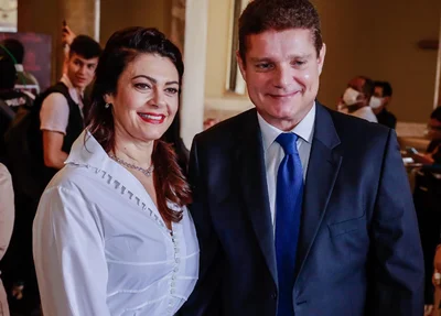 Tecla Caddah e Marcos Rotta