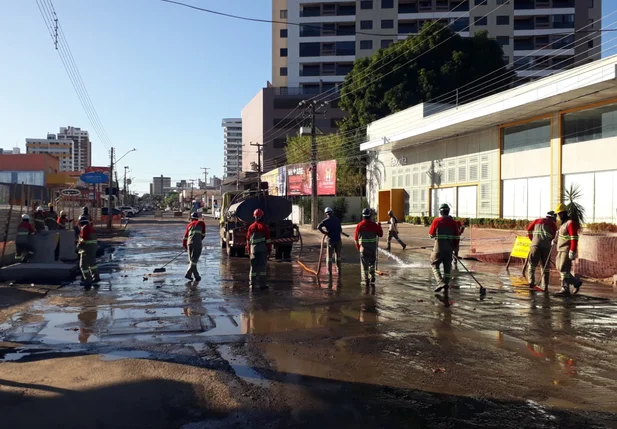 Trecho da Avenida Homero Castelo Branco é liberado para o trânsito