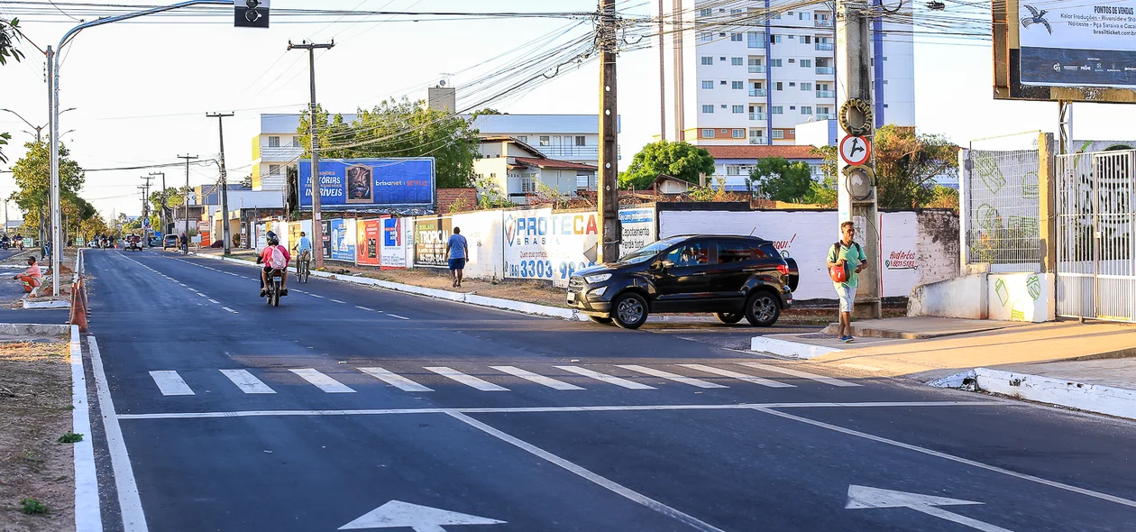 Trecho na avenida Zequinha Freire é sinalizado