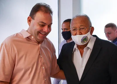 Vereador Jeová Alencar e prefeito Dr. Pessoa