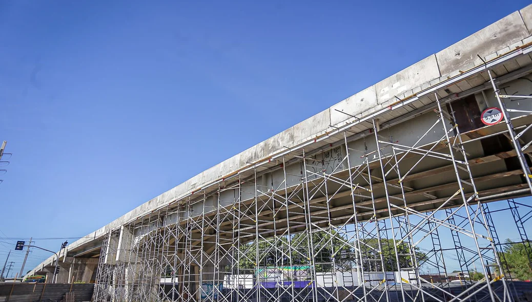 Viaduto está na fase final de conclusão