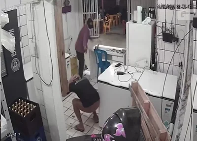 Vídeo mostra funcionário de bar sendo morto a tiros no Mocambinho