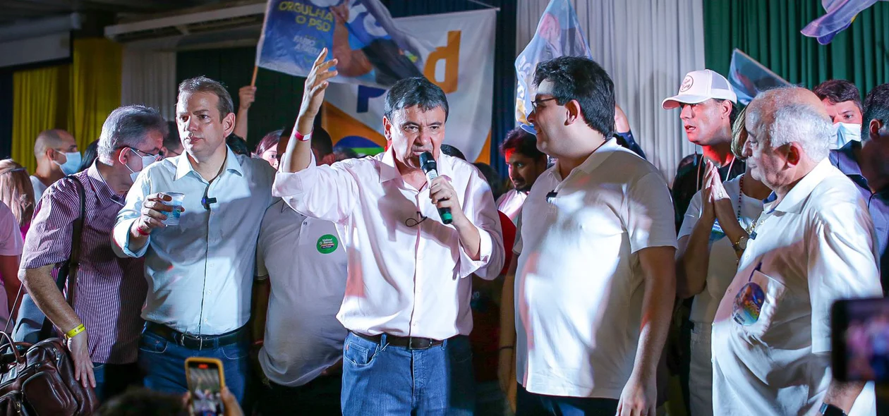 Wellington Dias em discurso durante convenção partidária no Atlantic City