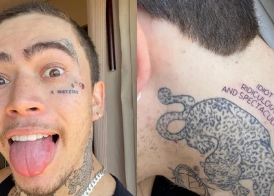 Whindersson Nunes e suas novas tatuagens