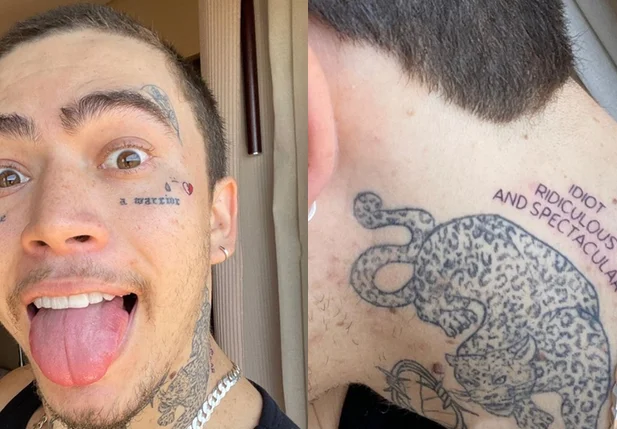 Whindersson Nunes e suas novas tatuagens