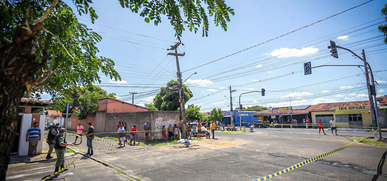 A vítima foi surpreendida pelo atirador