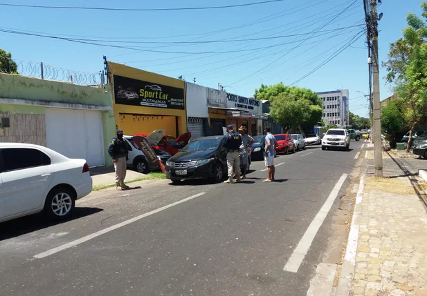 Ação da PRF em conjunto com a POLINTER e PM