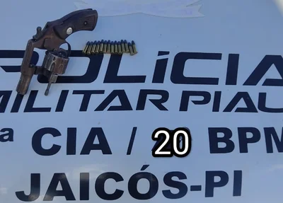 Arma e munições apreendidas em Jaicós
