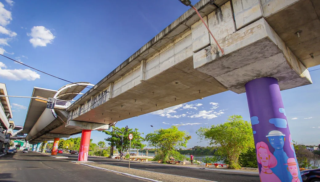 Artes em frente ao Shopping da Cidade na Avenida Maranhão