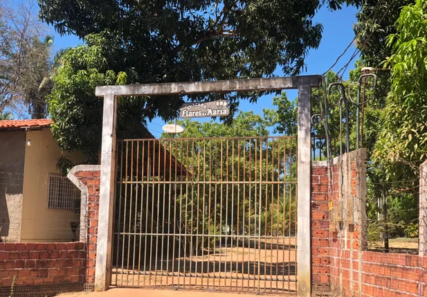 Chácara onde aconteceu o crime