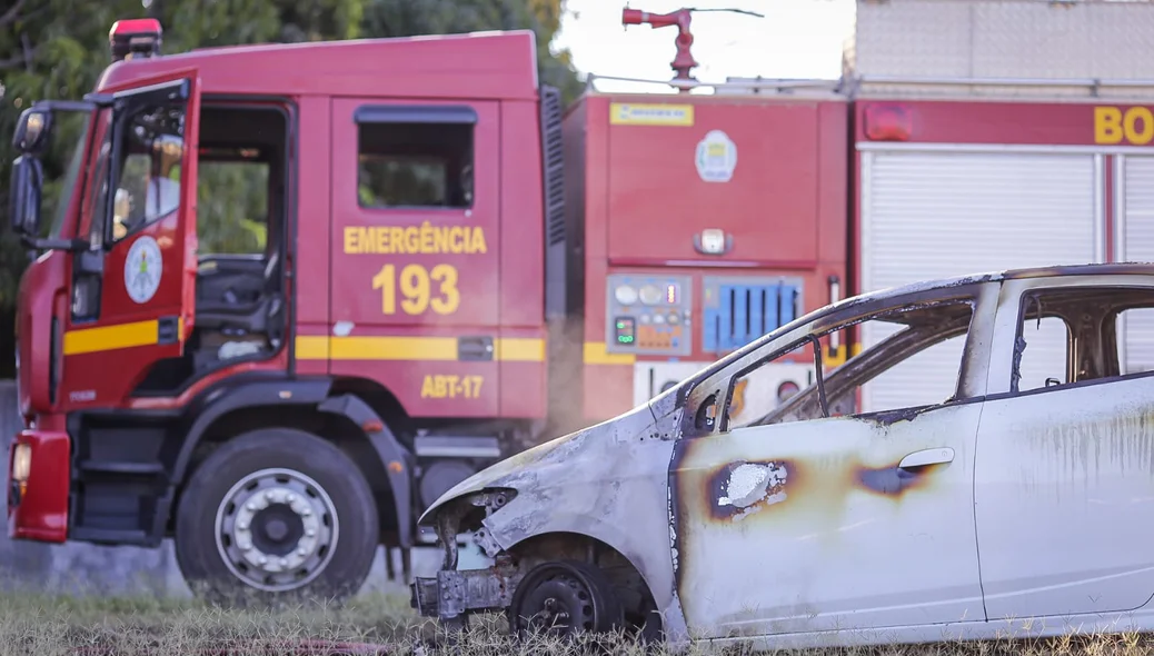 Corpo de Bombeiros esteve no local