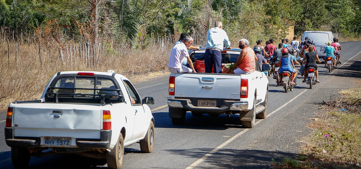 Cortejo das crianças mortas no Rio Parnaíba em Nazária