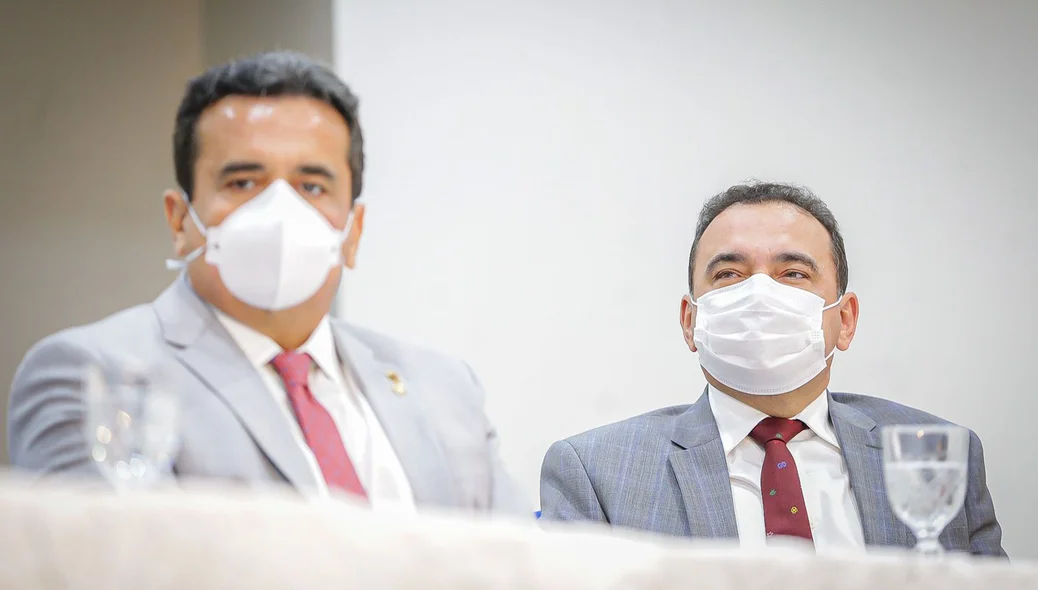 Deputado Henrique Pires e desembargador Erivan Lopes, presidente do TRE-PI