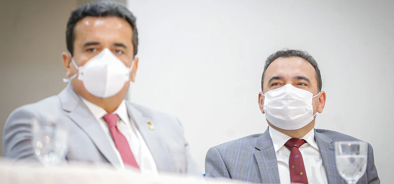 Deputado Henrique Pires e desembargador Erivan Lopes, presidente do TRE-PI