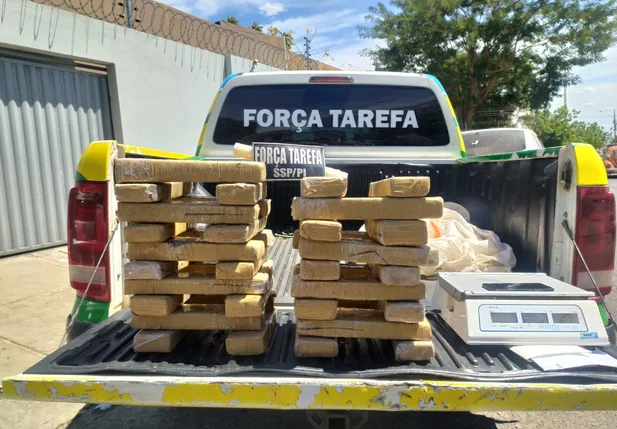 Droga apreendida em Teresina