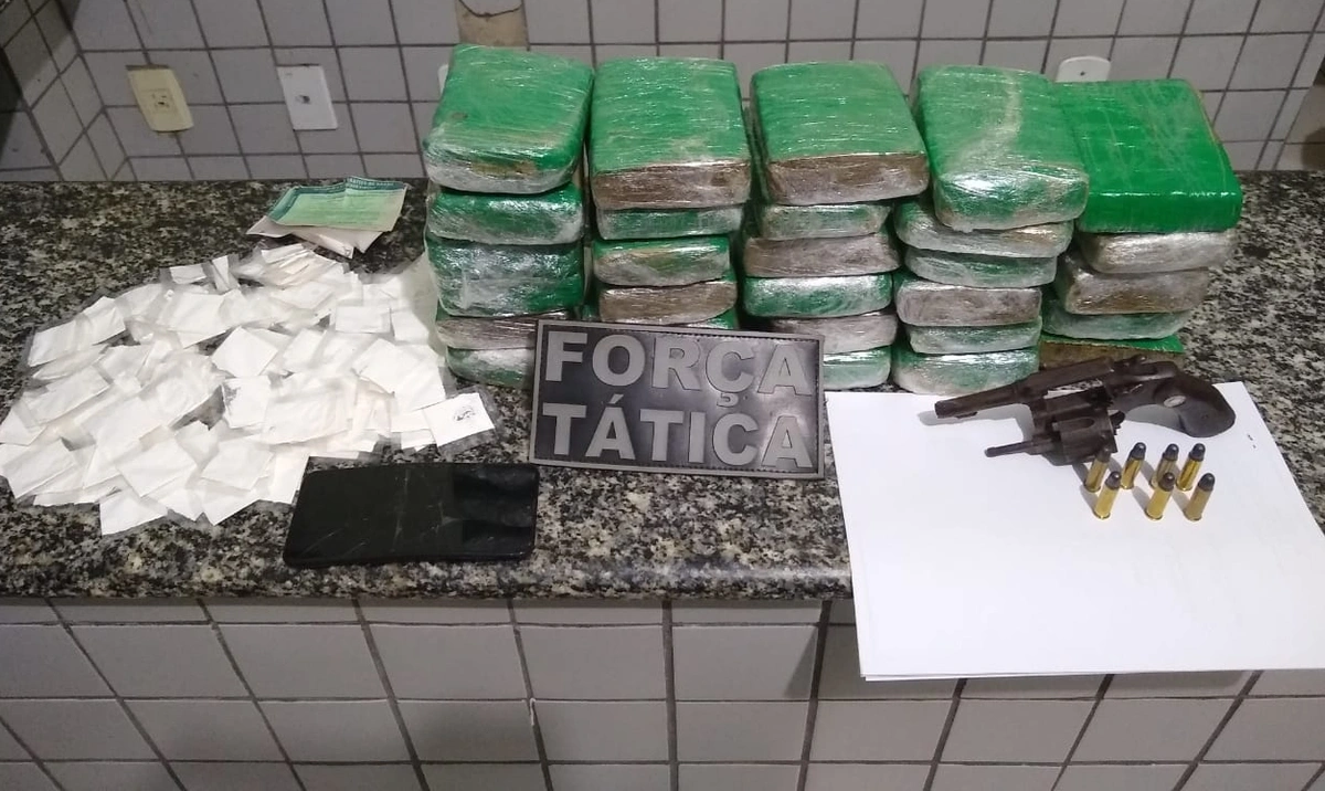 Droga apreendida em Valença do Piauí