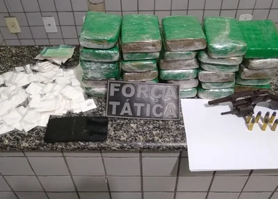 Droga apreendida em Valença do Piauí