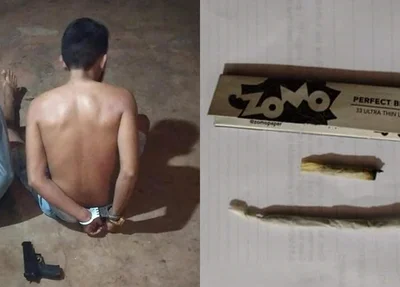 Dupla presa com arma e drogas em Simplício Mendes
