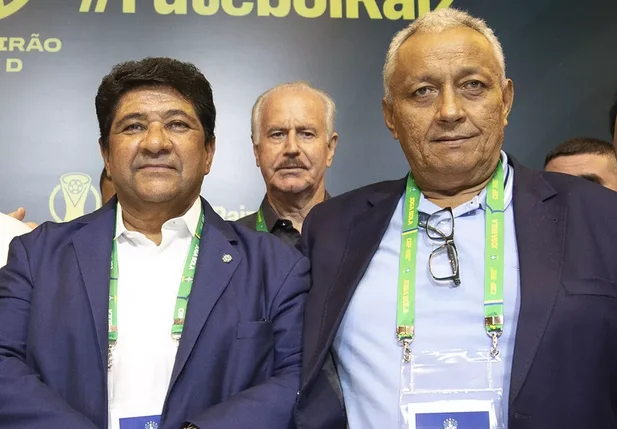 Ednaldo Rodrigues, presidente da CBF e Robert Brown, presidente da FFP