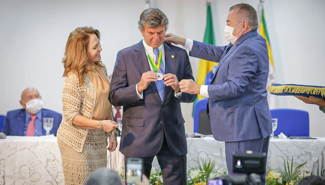 Entrega da medalha