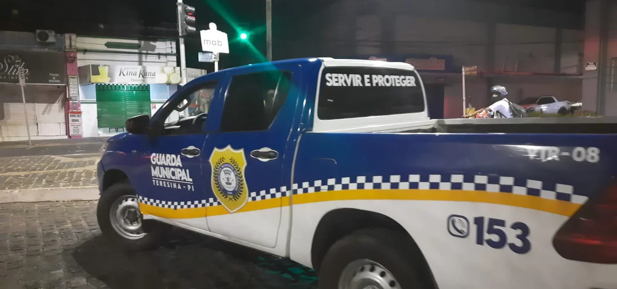 Guarda Civil Municipal no local da ocorrência