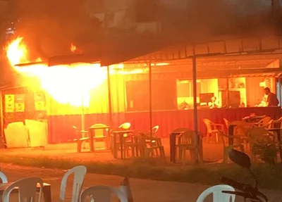 Incêndio em trailer no Cristo Rei