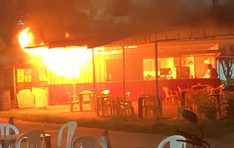 Incêndio em trailer no Cristo Rei