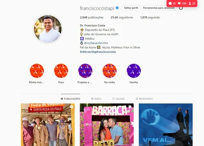 Instagram de Francisco Costa é recuperado menos 24h após ter sido rackeado
