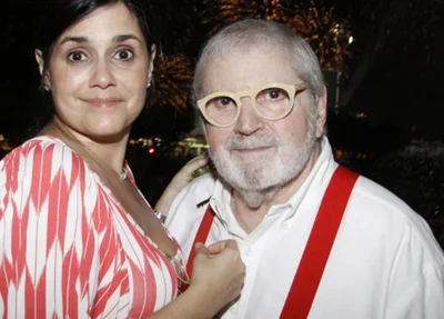Jô Soares e sua ex-esposa Flavia Soares