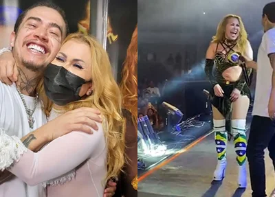 Joelma ao lado de Whindersson Nunes
