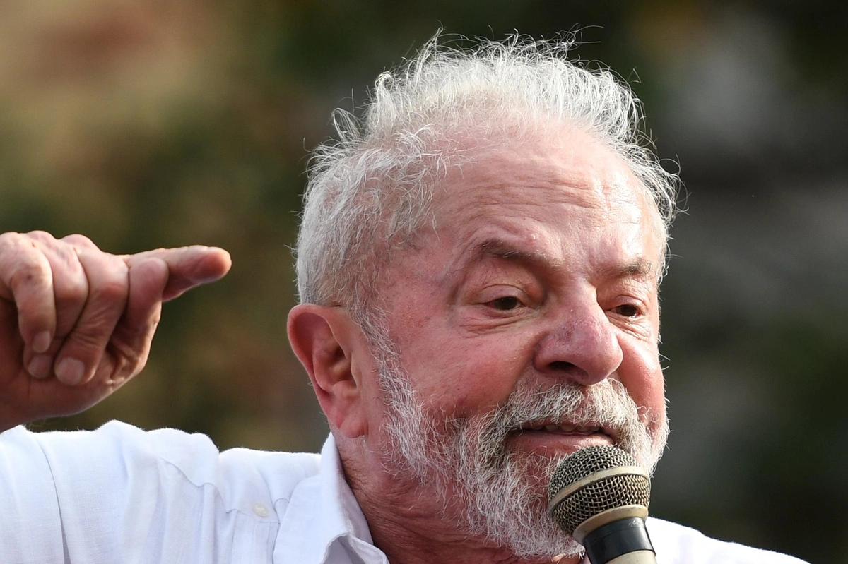 Lula em visita à fábrica da Volkswagen do Brasil
