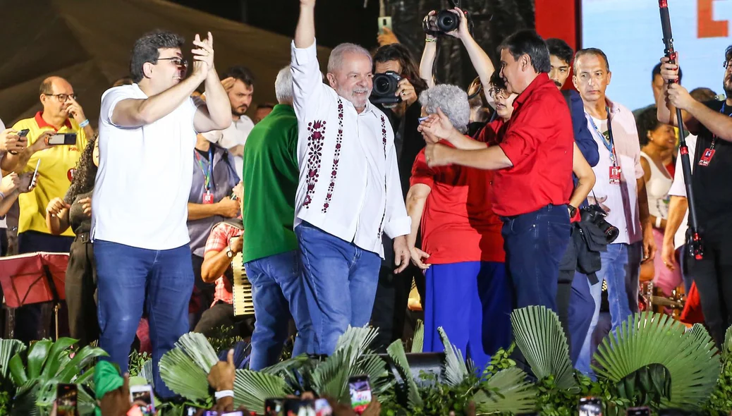 Lula no evento organizado pelo PT
