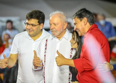 Lula, Wellington Dias e Rafael Fonteles