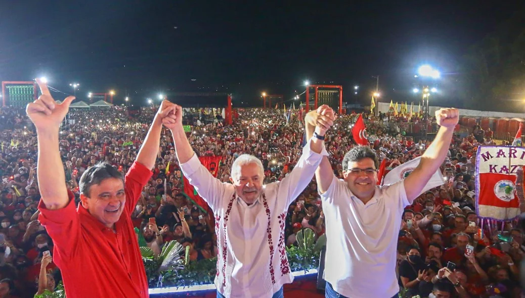 Lula, Wellington Dias e Rafael Fonteles