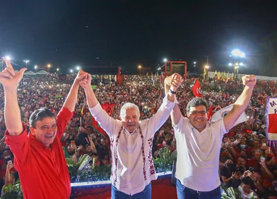 Lula, Wellington Dias e Rafael Fonteles