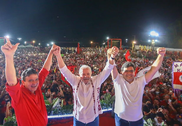 Lula, Wellington Dias e Rafael Fonteles