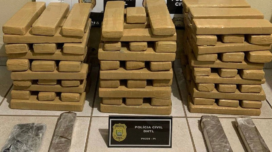 Maconha apreendida em Picos