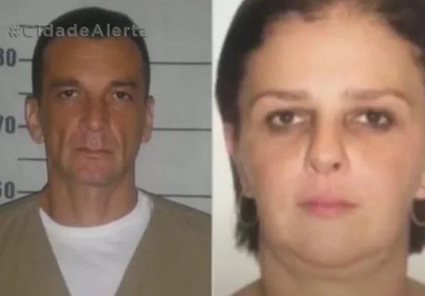Marcola e a mulher dele, Cynthia, que terá de usar tornozeleira eletrônica