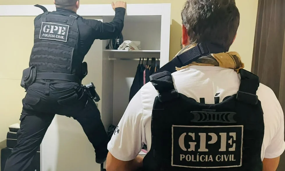 Material apreendido durante diligências em união